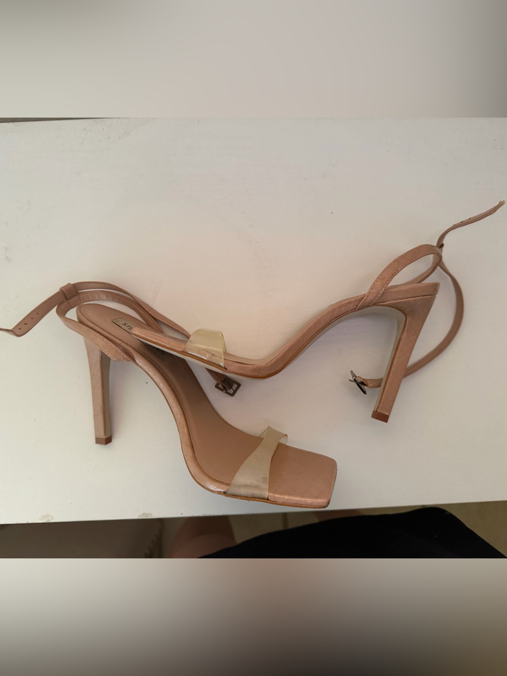 Steve Madden Strappy High Heel Sandals - Women's Nude Heels